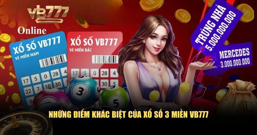 Những điểm khác biệt của xổ số 3 miền VB777